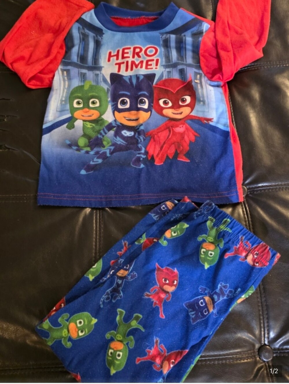 Red & Blue Kids Costume Pajama Set